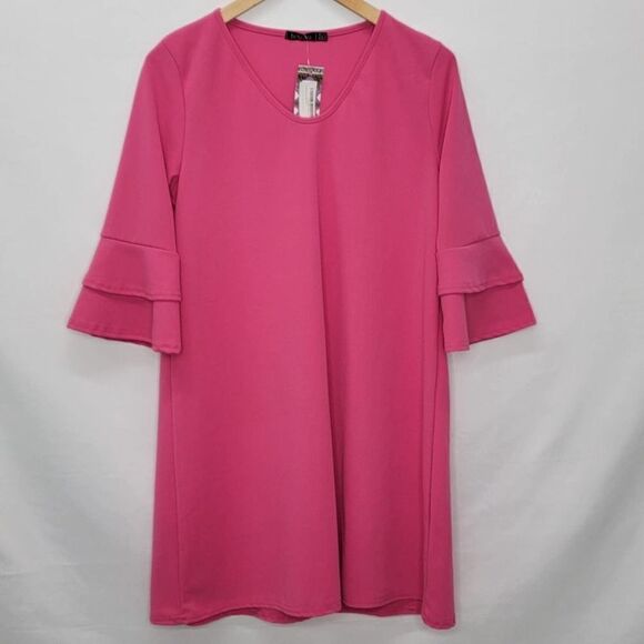 Boohoo Pink Straight Knee Length - Picture 5 of 14